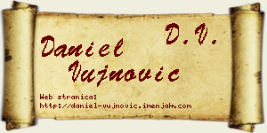 Daniel Vujnović vizit kartica